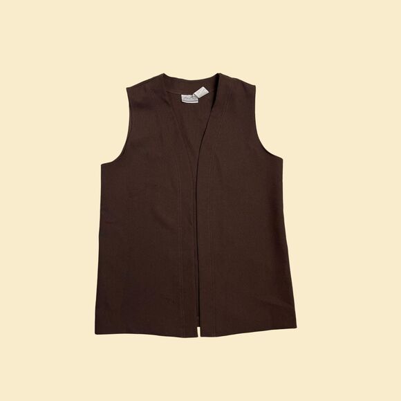 Vintage 80s/90s brown vest by Bend Over by Levi Strauss, NOS (w/ tags) - Picture 1 of 6